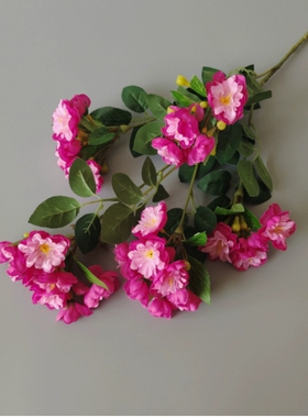 高品质仿真海棠花山茶花绢花