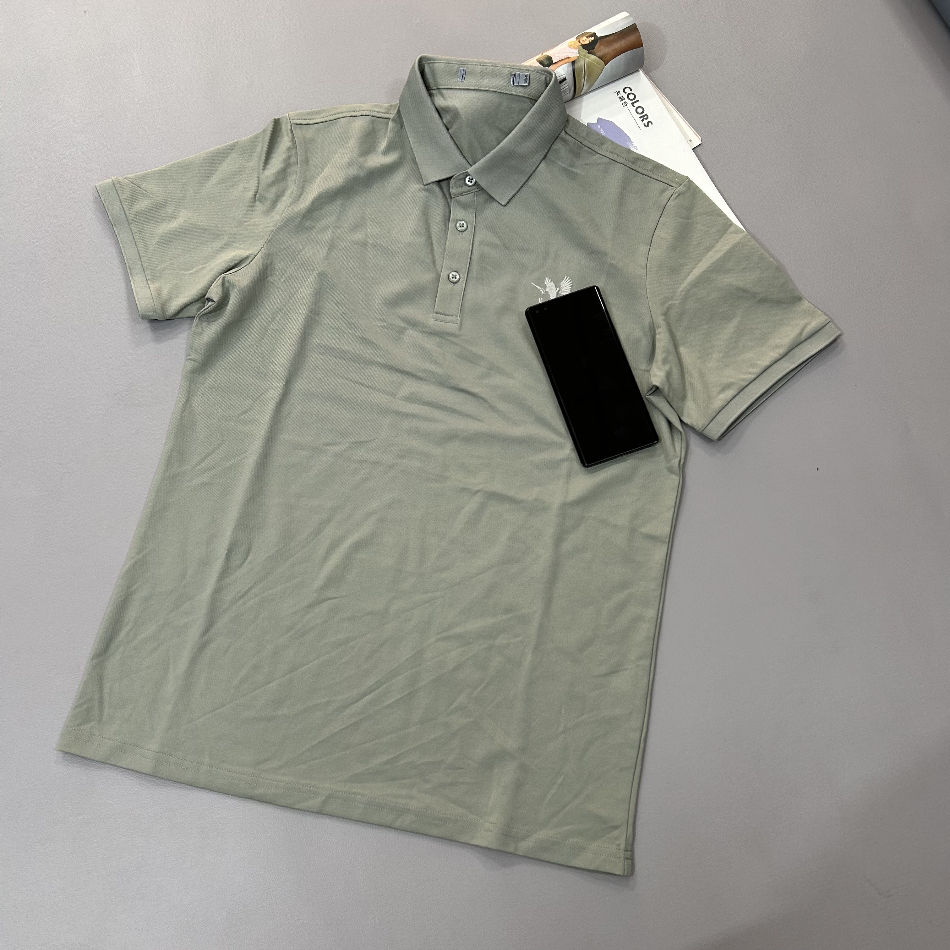 Spring and summer men's polo shirts are cool and moisture-wicking sports and casual T-shirts that are skin-friendly and not stuffy