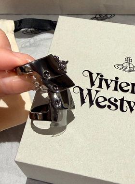 西太后925银铠甲戒指朋克风