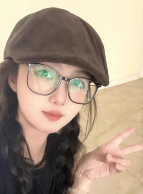 2026新款麂皮绒前进帽女英伦风