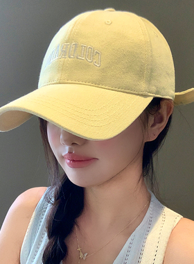 加大加深黄色棒球帽女2026年春