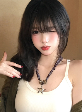 复古美拉德腰果花吊坠项链女小众