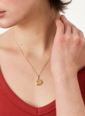 Springmount如愿同心锁拉丝项链