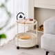 Living room sofa storage rack movable coffee table storage rack