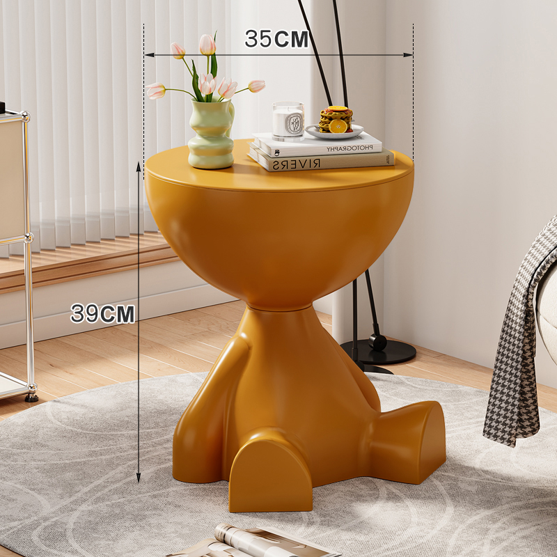 客厅落地摆件沙发装饰边几可移动茶几简约家用小桌置物架创意礼物 - 图3