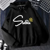 Tide, сиреневая тонкая толстовка с капюшоном, 2021 года, осенняя, в корейском стиле, подходит для подростков, городской стиль