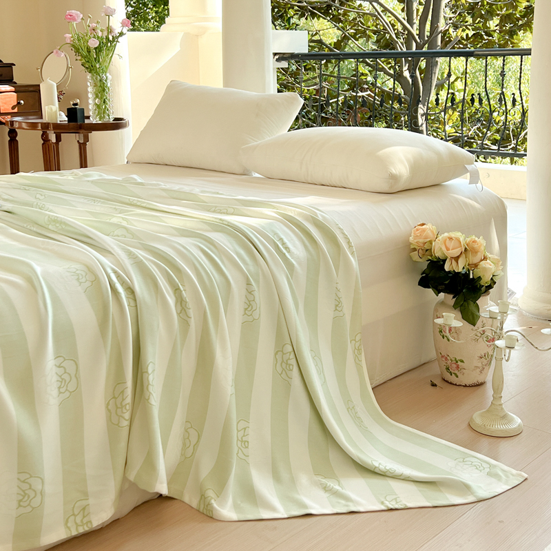 竹纤维盖毯夏季冰丝毯单人午睡凉感毯冷感空调毯夏凉毯子唯莎凉毯