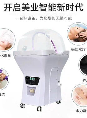 美容院头皮SPA水疗仪头疗熏蒸仪洗头机焗油护发养发按摩头疗机器
