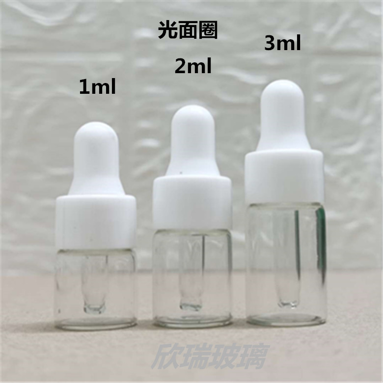 包邮1ml2ml3ml5ml分装小样瓶 精油瓶精华原液试用装调配玻璃空瓶 - 图0