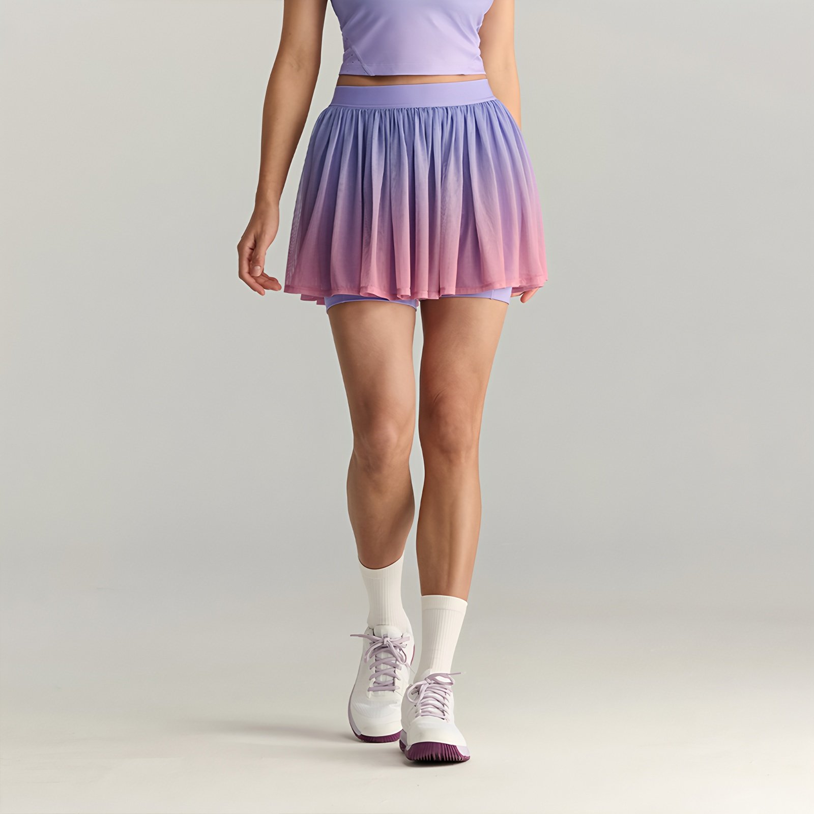 PARFOIS TENNIS网球半裙女士内置打底裤运动半身裙网纱透气速干,淘宝优惠券,粉丝福利购,淘宝优惠卷