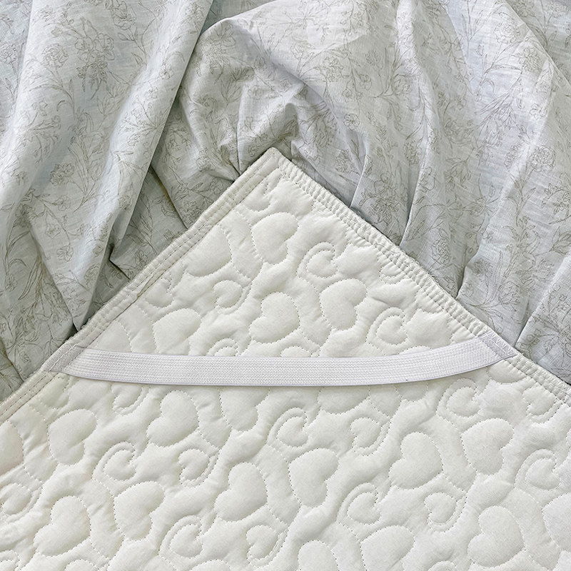 全棉夹棉床裙单件田园风小碎花蕾丝花边床单保护套纯棉床罩三件套,淘宝优惠券,粉丝福利购,淘宝优惠卷