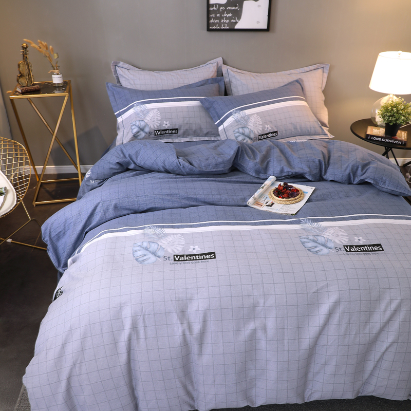 冬季纯棉加厚磨毛四件套100全棉斜纹被套床单180x220x240被罩床上 - 图3