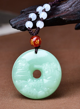 祥安灵阁聚宝皆财摆件翡翠玉吊坠2026年家居客厅办公室工艺吉祥物