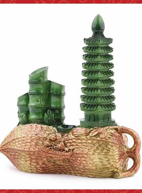 现货李居明2026年吉祥物正西妙笔生花文昌塔摆件四禄文昌位摆设