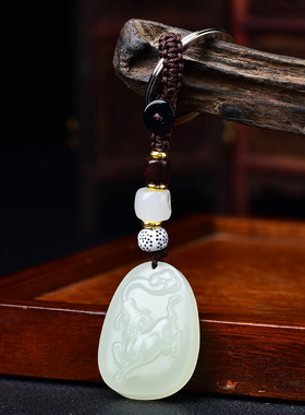 祥安灵阁牛钱纳宝吊坠和田玉属鼠2026年吉祥物男女生肖鼠佩戴挂件