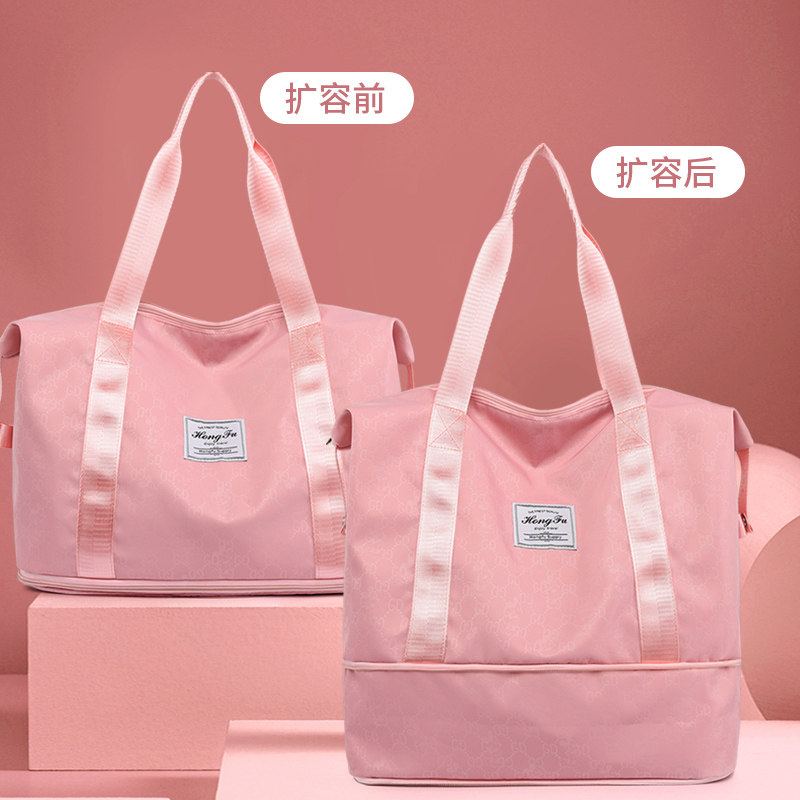 手提女轻便大容量短途时尚拉杆箱 全城爱旅行袋