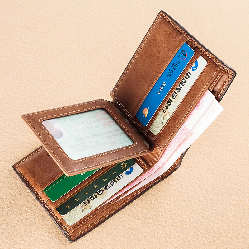 男士短款学生多卡位2019新款钱包 全城爱钱包