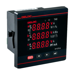 德力西PA606L-72P1 5A数显电流电压表安培表互感功率因数72*72