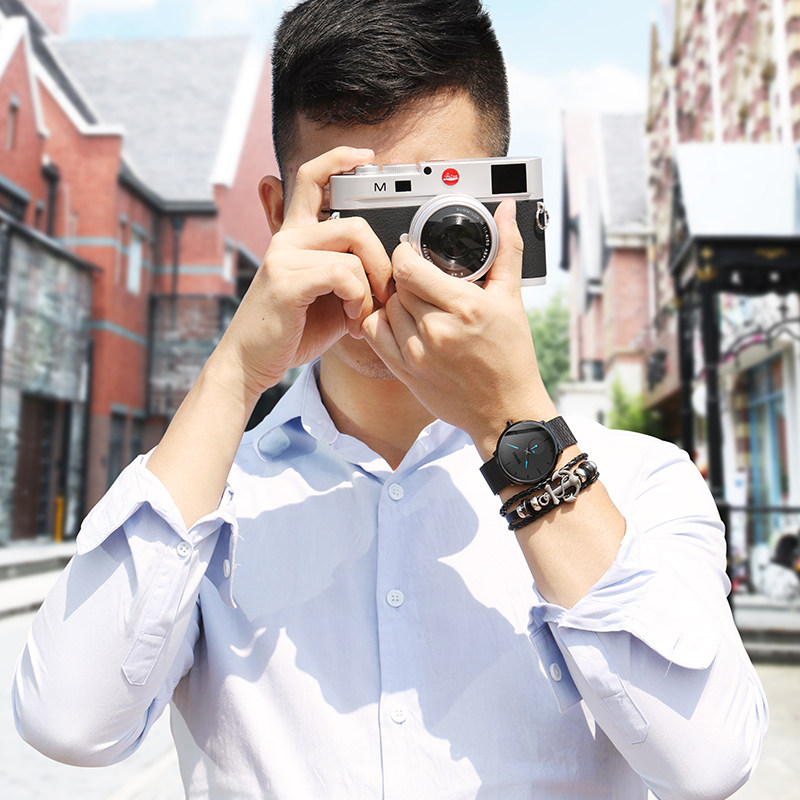 时刻美男士虫洞新概念学生表石英表 skmei博之轮国产腕表