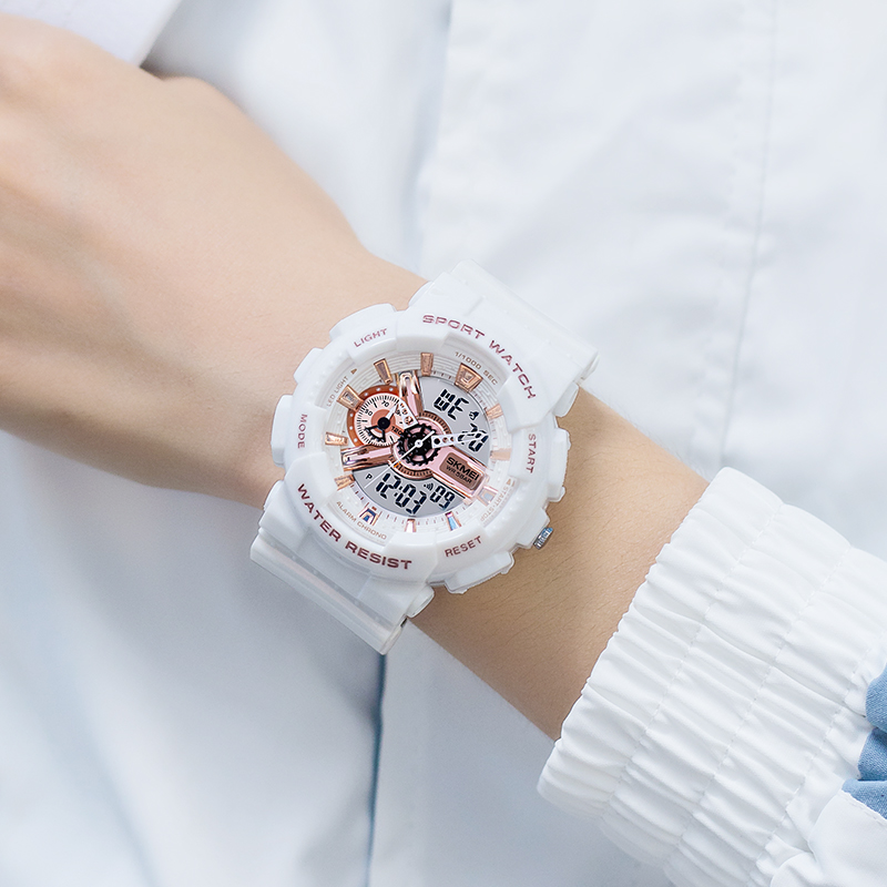 时刻美儿童男士潮流韩版学生电子表 skmei博之轮国产腕表