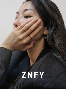 素圈不规则开口可调节纯银