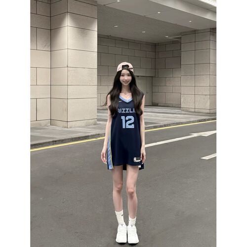 正品NIKE耐克莫兰特灰熊队12号球队联盟复古城市球队SW球衣背心 - 图0