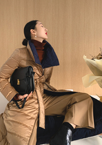 Limit 680 Custom straight cylinder Slim Superior Sense of Lions Commute Pure color down jacket Female Han version 21 Winter New