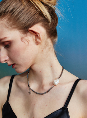 银新款原创设计锁骨项链小众轻奢