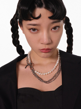 联名款珍珠项链多层设计感小众