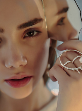 pearlona水形物语圆环女小众设计