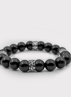 WHYBLUE原创黑玛瑙手串手链