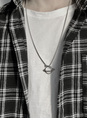 WHYBLUE宇宙ins嘻哈百搭小众项链