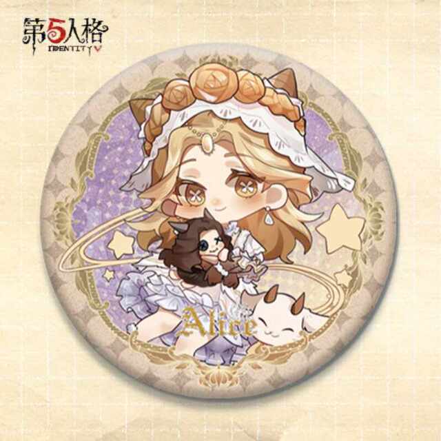 Identity V Peripheral Photographer Little Girl Antique Dealer Badge Double Flash Bar Ji Guzi Pendant Gift