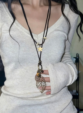 西部风长款双层长款项链