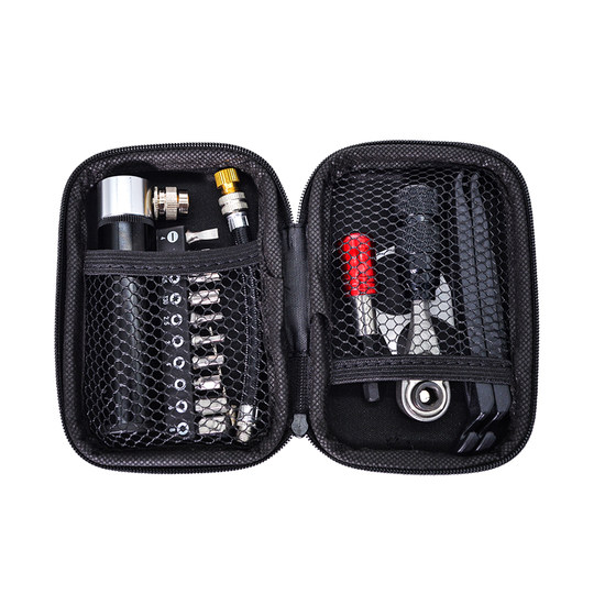 Intelligent bicycle repair tool box ratchet socket wrench tire lever tire pump multi-functional tool kit