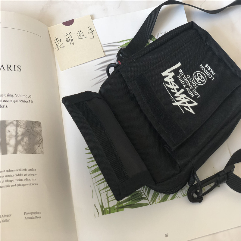 & ins 港风斜挎包男女单肩包背帆布包胸包腰包蹦迪包 正品 Stussy al & ins 港风斜挎包男女单肩包背帆布包胸包腰包蹦迪包 正品 Stussy al