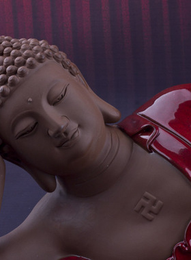 卧佛神像睡姿如来佛祖像睡佛释迦牟尼佛如来佛像家居桌面摆件祝福