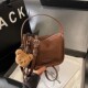 Retro Suede Small Square Bag Women's New Commuting Versatile Shoulder Crossbody Handbag Simple Boston Women's Bag