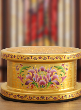 金佛堂珐琅彩佛像加高摆件底座