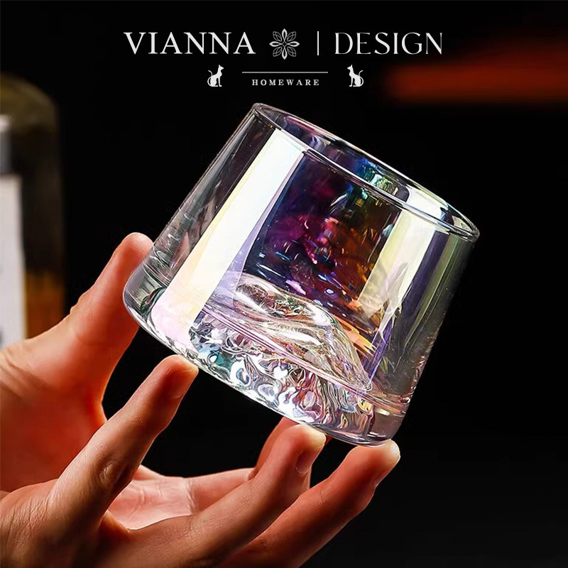 VIANNA丨清雅·Fre日式玻璃威士忌酒杯观山杯家用洋酒杯烈酒杯,淘宝优惠券,粉丝福利购,淘宝优惠卷