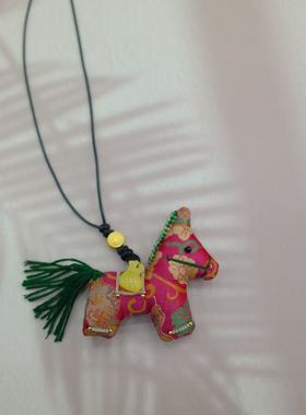 新中式宋锦桑蚕丝马上有钱项链