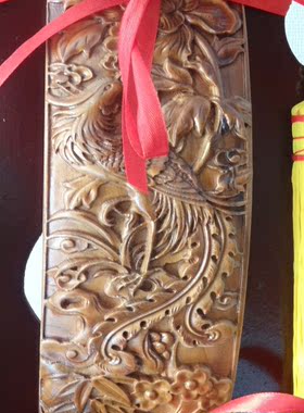 花开富贵如意摆件肥城桃木