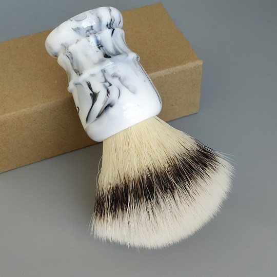 帝诗男士水墨山水扇形CN6人造丝剃须刷胡刷剃须皂泡沫刷胡刷