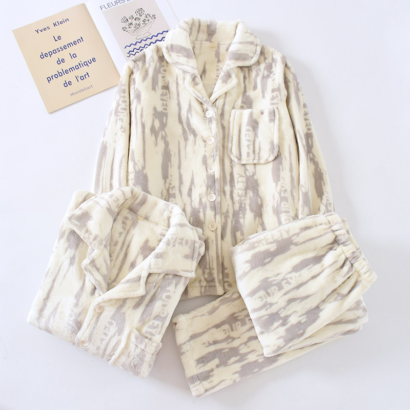 珊瑚绒情侣睡衣女士加厚加绒可外穿冬天男士家居服法兰绒套装,淘宝优惠券,粉丝福利购,淘宝优惠卷