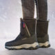 Classic winter warm and fleece anti-ski boots
