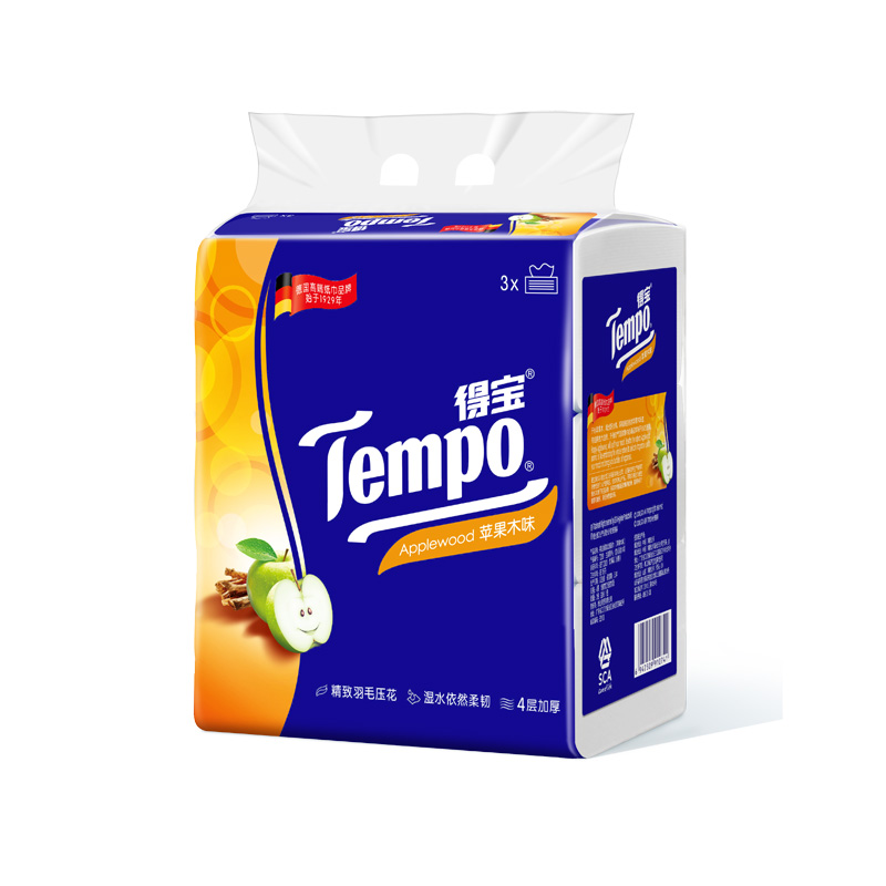 tempo得宝整箱家用餐巾纸抽卫生纸 华商创辉家居抽纸