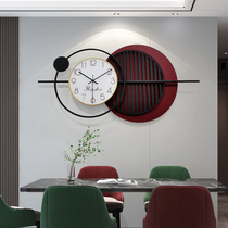 Hanging bell Top  Brand Living room Home Fashion Clock Hanging net Red personality Hanging wall Modern minimalist light extravagant timepiece