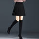 Pleated skirt with pockets, spring and autumn new elastic elastic waist skirt, covering the span and drape, versatile A-line skirt with high waist