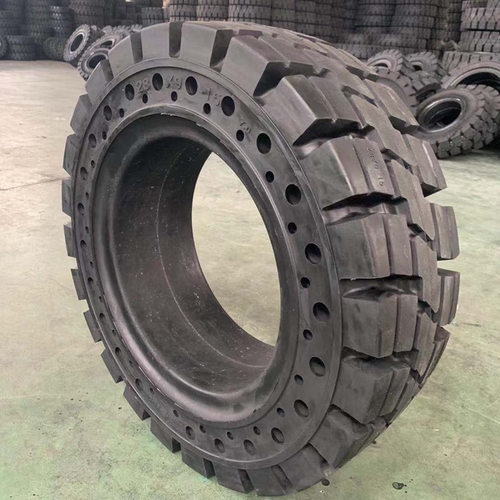 正新叉车实心轮胎合力杭州3/3.5吨后轮650-10前轮28x9-15充气轮胎 - 图1