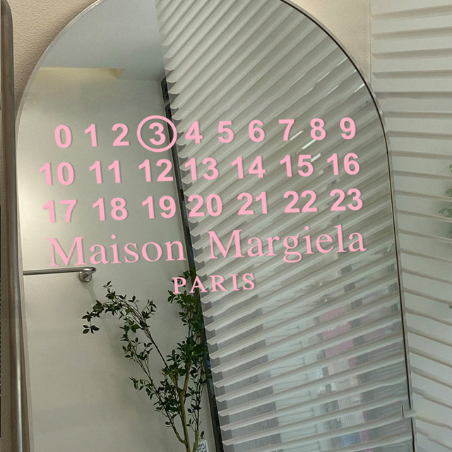 Sticker mirror decoration English alphabet wall sticker